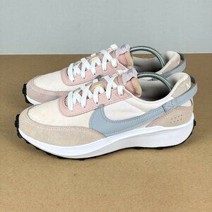 Nike Waffle One Debut Oxford Pink Wolf Grey Athletic Shoes Womens 8 Low Top